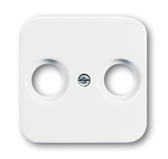 Busch Jaeger 2CKA001724A0897 - inzetplaat coax 2531-214 reflex alpin wit