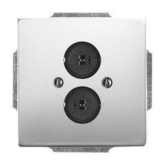 Busch Jaeger 2CKA001723A0255 - inzetplaat luidspreker 1751-866 pure stainless steel