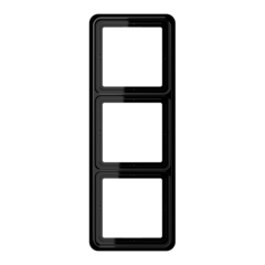 Jung CD583SW - cd 583 sw - afdekraam 3-voudig zwart cd583sw