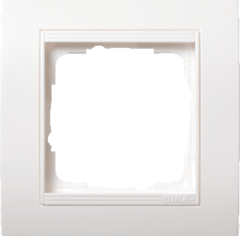 Gira 021102 - afdekraam 1-voudig zuiver wit mat st55 (ook geschikt voor wandgoot)