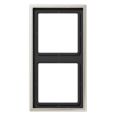 Jung ES2982 - ES 2982 - afdekraam 2-voudig edelstaal