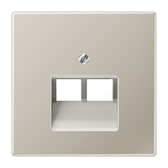 Jung ES2969-2UA - inzetplaat 2x modulair jack data edelstaal