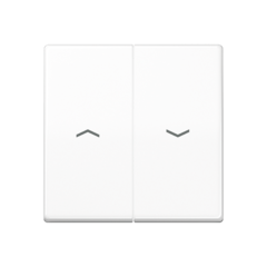 Jung AS591-5PWW - inzetplaat + wip 2-voudig jaloezie alpin wit