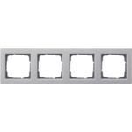 Gira 021433 - afdekraam 4-voudig e2 edelstaal