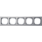 Gira 021533 - afdekraam 5-voudig e2 edelstaal