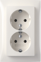 Berker 47748989 - wcd randaarde 2-voudig polar wit glanzend