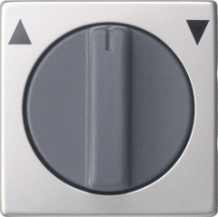 Gira 0666600 - Knopset voor jaloezieschakelaar draaiknop Hoog/Laag edelstaal