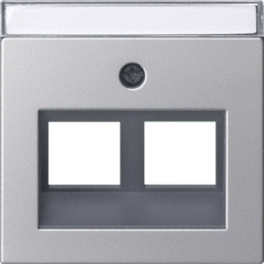 Gira 2640600 - afdekplaat data schuin 55 edelstaal