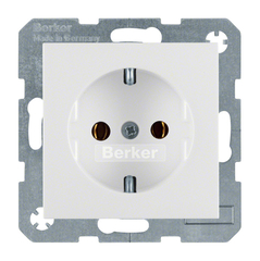 Berker 47438989 - wcd randaarde polarwit gl. s1/b*