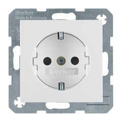 Berker 47238989 - wcd randaarde kinderveilig polarwit glanzend s1