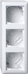 Gira 106303 - opbouw behuizing 3-voudig + afdekraam standard 55 zwg