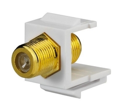 Rutenbeck 17000600 - Keystone F-connector wit