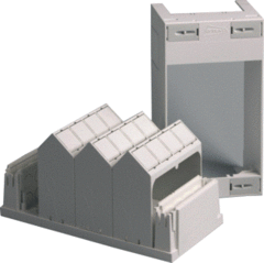 Attema AT1882 - patchkast data voor 12-module wit ledig