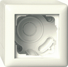 Gira 106101 - opbouw behuizing 1-voudig inclusief afdekraam S55 cwg