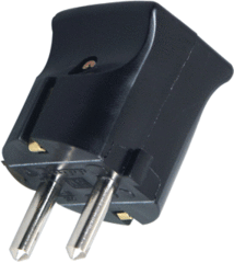 Kopp 170205003 - stekker randaarde klap zwart