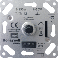 Peha 00271431 - 432han led tronic druk draai dimmer met lastherkenning.