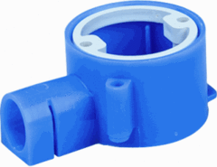 ABB HAF 7101.110 - montagedoos 3101 5/8 (voor wandlichtpunten) spiegeldoos