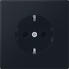 Jung LS1520NSWM - Wandcontactdoos randaarde grafiet mat zwart