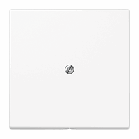 Jung LS990AWWM - Afdekking LS990 wit mat voor kabelinvoer met draagring trekontlasting