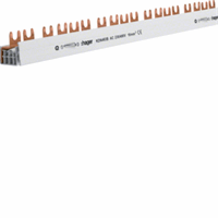 Hager KDN463B - Kamrail voor modulair component, 4 polig, 56 modulen