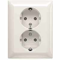 Busch Jaeger 2TKA00003910 - wcd randaarde dubbel inbouw SI-Balance