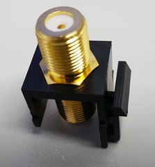 Rutenbeck 17000660 - keystone f-connector zwart