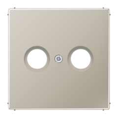 Jung ES2990TV - es 2990tv - inzetplaat 2x coax edelstaal