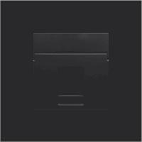 Niko 161-65100 - Centraalplaat data 1x RJ mat zwart