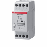 ABB Componenten TS 8/8 SW - beltrafo, 230va 8vac/1amp. met aan/uit schakelaar