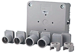 Pwr 2080 160 - onderbak kabeldoos + deksel inzetstukken