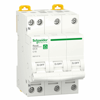 Schneider Electric R9P19716 - resi9 automaat 3p+n c16 6ka