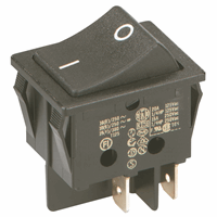 Inter BÄR GmbH - wipschakelaar 2-polig 16(8)a 250v zwart niet verlicht