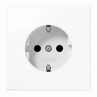 Jung LS1520WW - Wandcontactdoos met randaarde 16 A 250V alpin wit