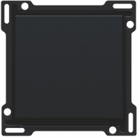 Niko 161-61105 - Afwerkingsset voor enkelvoudige schakelaar of drukknop mat zwart