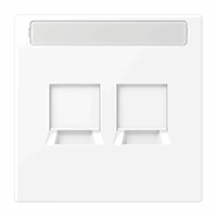 Jung LS1969-2NAWEWWM - afdek.ls990 wit mat v.mod.jack 2-vdg