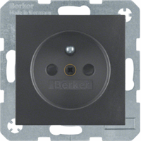 Hager 6768761606 - WCD penaarde, verhoogd aanraakv., steek, berker S.1/B.3/B.7, antraciet