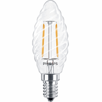 Philips 8719514347724 - 34772400 - corepro led kaars gedraaid 2W-25w st35 e14 827clg