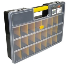 Kunststof opberg koffer LxBxH = 32cm x 45,5cm x 8cm