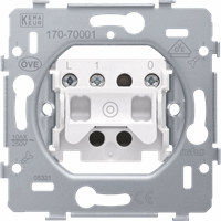 Niko 170-70001 - Sokkel voor drukknop N.O. met 3 aansluitklemmen, 10 A/250 Vac, schroef