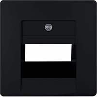 Kopp 326150007 - hk05 - inzetplaat 1/2xmj rj45/rj11 uae mat-zwart