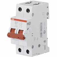 ABB Componenten 2CDD282101R0040 - lastscheider SD-202 aan-uit schakelaar rood 2polig 40a