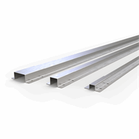 JMV 9200800 - beschermprofiel rvs, 20x20mm inwendig (bxh) lengte 2 meter