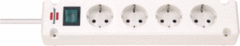 Brennenstuhl 1150650124 - stekkerdoos 4-voudig wit 1.5mtr kabel 3x1,5mm2