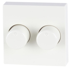 ION INDUSTRIES 20.300.414 - 54.091.86 - duo afdekplaat t.b.v. gira s55 zuiver wit glanzend