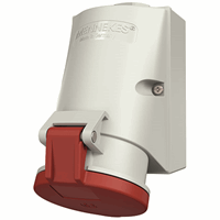 Mennekes 1557 - wandcontactdoos 32a 5p 6h 400v ip44