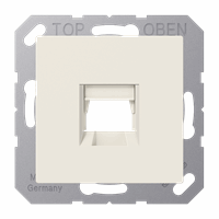 Jung A1569-1WE - inzetplaat 1-voudig amp-radial-panduit 6/8 creme wit