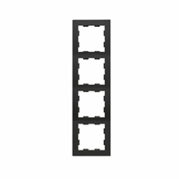 Peha 00276772 - Afdekraam 4-voudig mat zwart