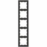 Peha 00276782 - Afdekraam 5-voudig mat zwart