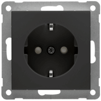 Peha 00276822 - Wcd met insteekcontacten, randaarde,kinderbeveiliging, zwart