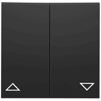 Peha 00276892 - wipplaat jaloezie met symbolen hoog/laag mat zwart